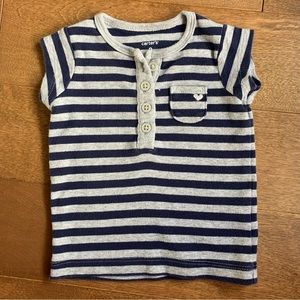 3/$10 CARTERS Baby girl striped top 9m
